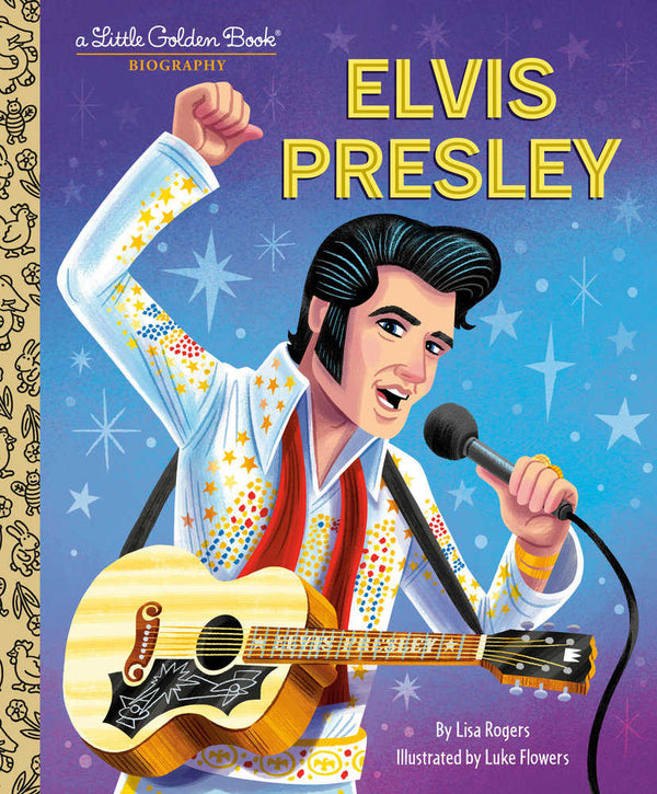 Elvis Presley: una pequeña biografía en forma de libro dorado