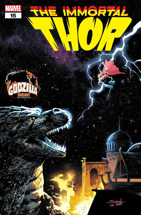 Thor inmortal n.° 15 Jonas Scharf Godzilla Variante