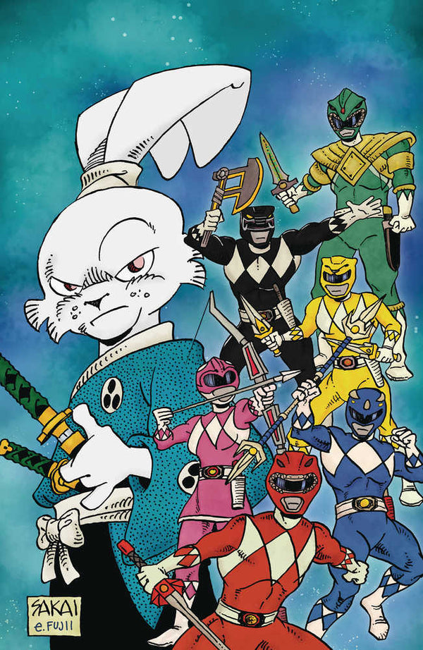 Mighty Morphin Power Rangers Usagi Yojimbo #1 Cover E Foil Variant