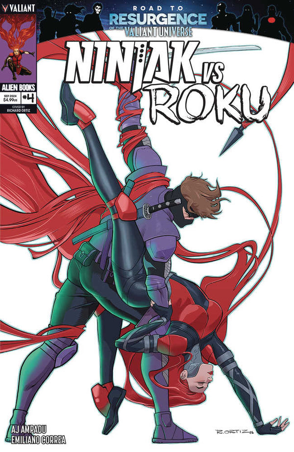 Ninjak vs Roku #4 (de 4) Portada A Ortiz