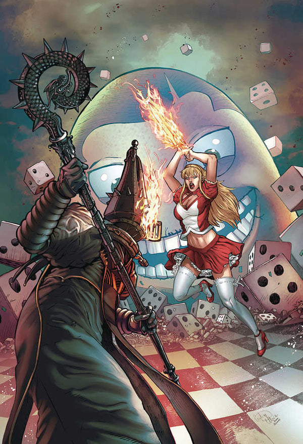 Wonderland Return To Madness #3 (Of 3) Portada B Pellegrini (Maduro)