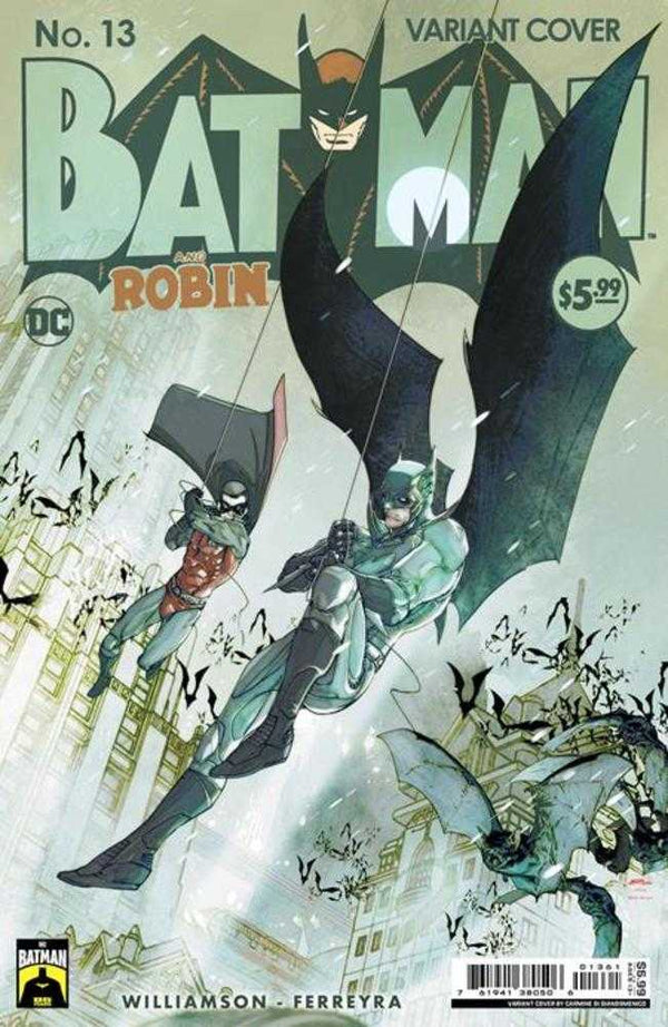 Batman y Robin n.° 13, portada D, Carmine Di Giandomenico, variante de cartulina del 85.° aniversario de Batman