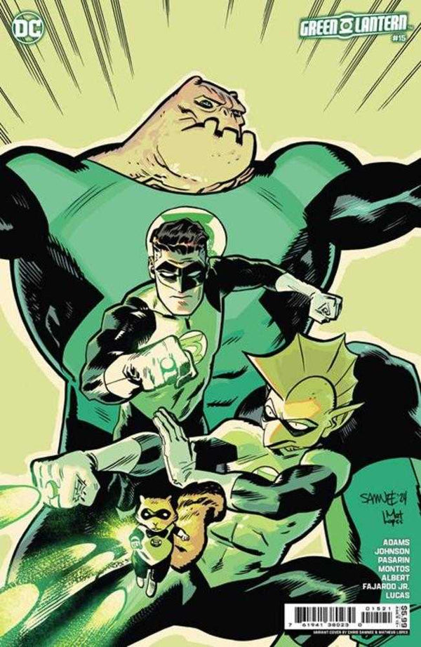 Green Lantern #15 Portada B Chris Samnee Variante de cartulina (Absolute Power)