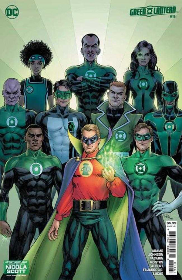 Green Lantern #15 Portada D Nicola Scott Artista destacado Variante de cartulina (Absolute Power)