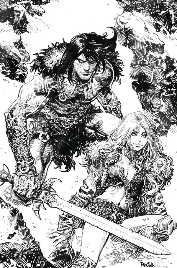 Conan the Barbarian #13 Foc Panosian Black & White Inks Virgin (Mature)