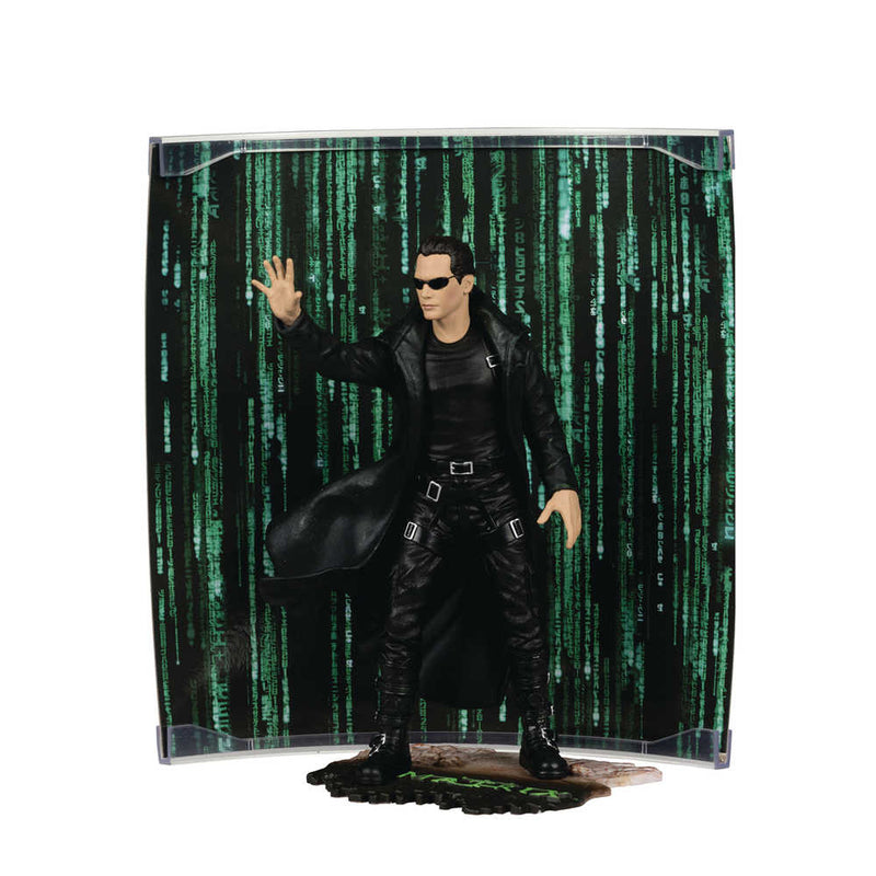 Figura posada de 6 pulgadas de Matrix Neo Wb100 Wv6 de Movie Maniacs