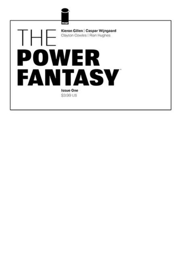 Power Fantasy #1 Cover E Blank Sketch