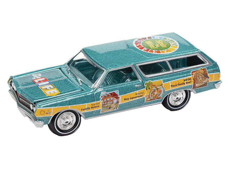 Jl 1965 Game Of Life Chevy Wagon 1/64 Die-Cast Car