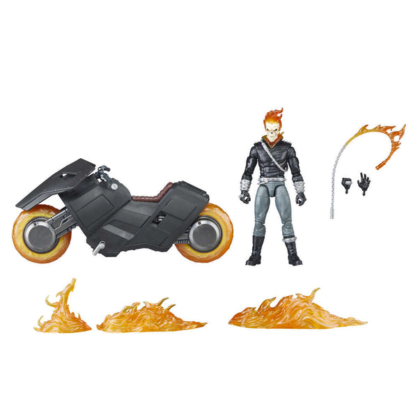 Figura de acción de 6 pulgadas de Marvel 85th Ann Legends Ghost Rider con ciclo