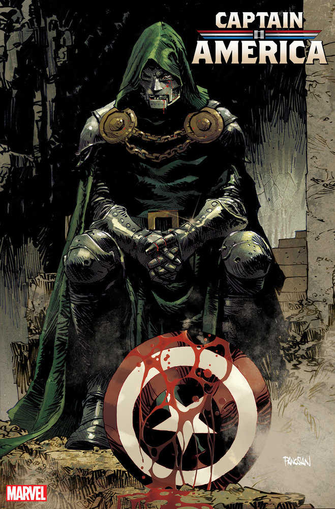 Capitán América n.° 14, variante de Doom de Dan Panosian