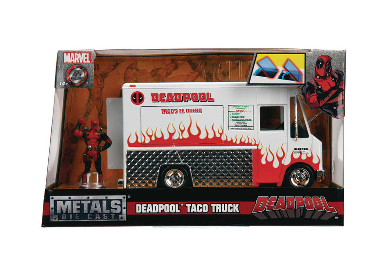 Hollywood Rides Deadpool Food Truck 1/24 Die-Cast Vehicle