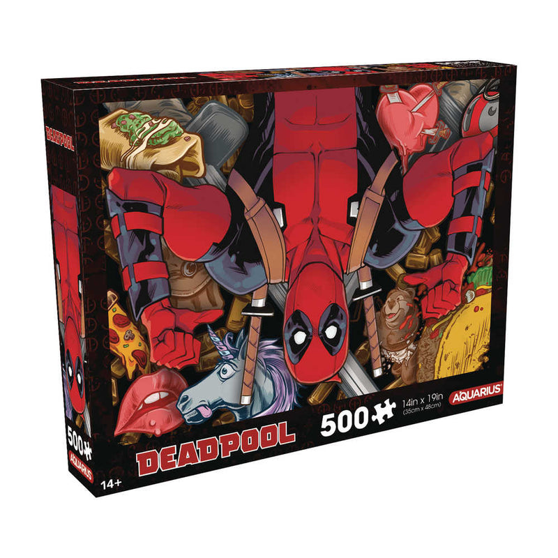 Rompecabezas de 500 piezas con collage de Deadpool