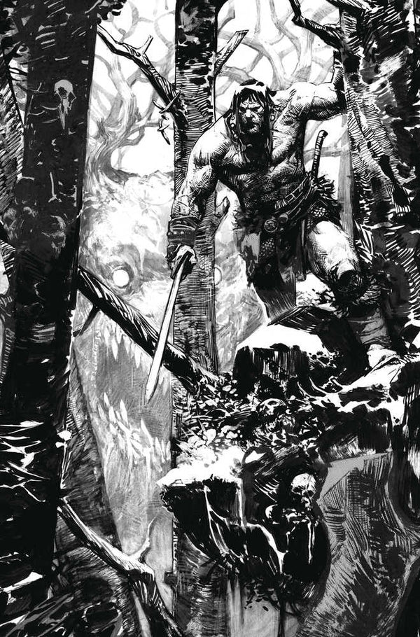 Conan el Bárbaro Batalla Blackstone #1 (De 4) Foc Zaffino Blanco y Negro