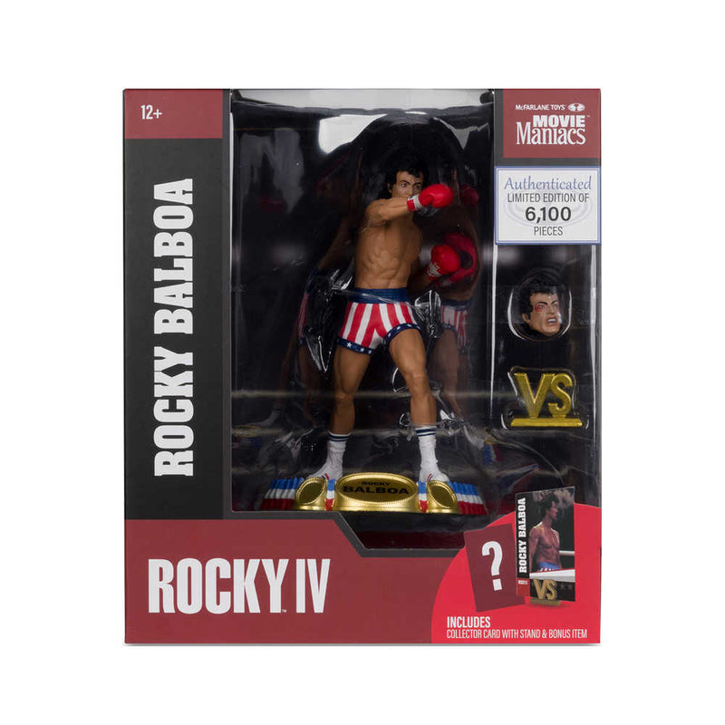 Movie Maniacs Rocky Wv3 Rocky 4 Rocky 6in Posed Figure