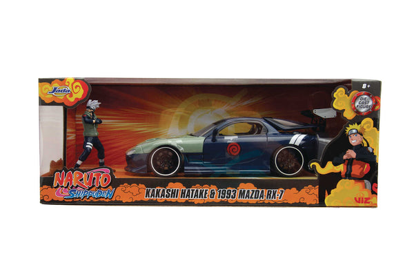 Naruto 1995 Mazda Rx-7 with Figure 1/24 Die-Cast Vehicle