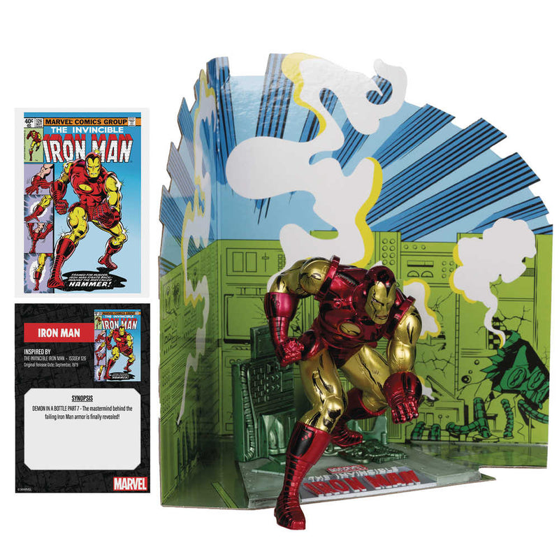 Figura a escala 1/10 de McFarlane Marvel Wv1 Iron Man n.º 126