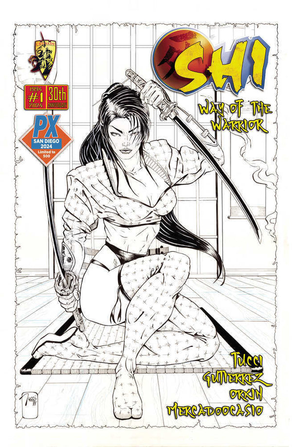 Sdcc 2024 Shi #1 Wotw Previews Exclusive 30th Anniversary Black & White Edition  (Mature)