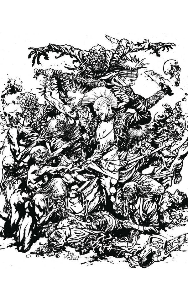 Return Of The Living Dead #1 Cover E Black & White Martinez Limited Edition