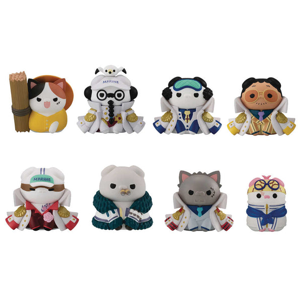 One Piece Nyan Piece Luffy vs Marines Mega Cat Figures