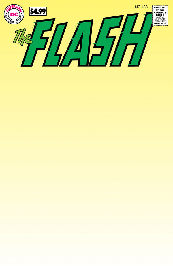 Flash #123 Édition fac-similé Couverture B Variante de papier cartonné vierge