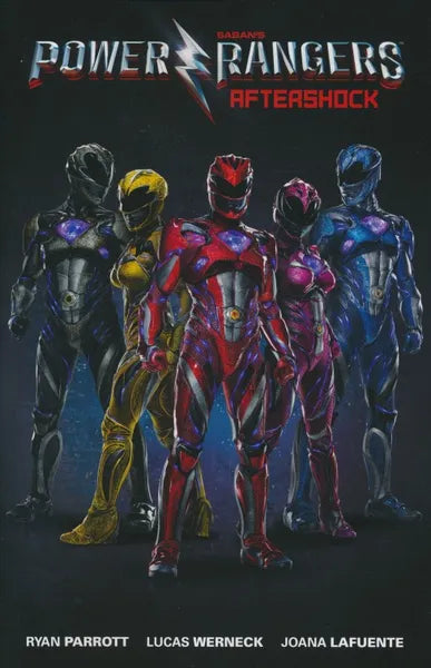 Portada de la novela gráfica original de Power Rangers de Saban