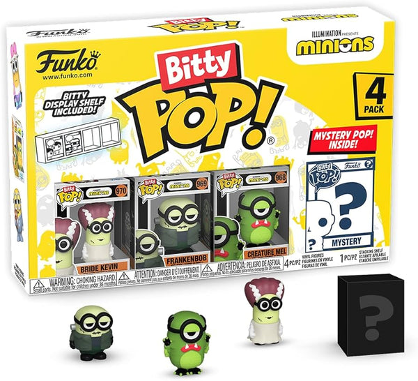 Figura de Frankenbob de los Minions de Bitty Pop, paquete de 4