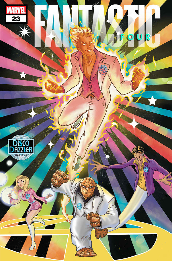 Los Cuatro Fantásticos n.° 23 Ben Su Disco Dazzler Variante