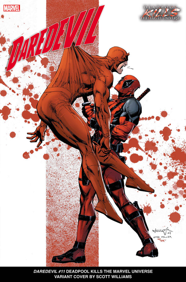 Daredevil #11 Scott Williams Deadpool mata la variante del Universo Marvel