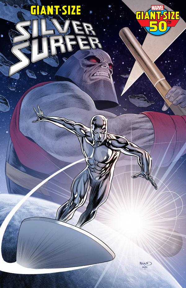 Silver Surfer #1 de tamaño gigante, variante de Paul Renaud