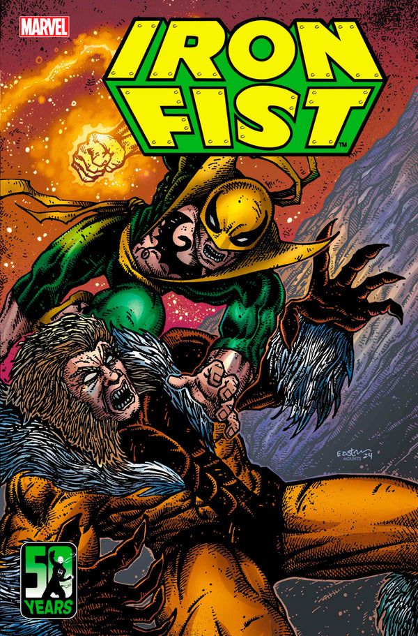 Especial n.° 1 del 50.° aniversario de Iron Fist, variante de Kevin Eastman