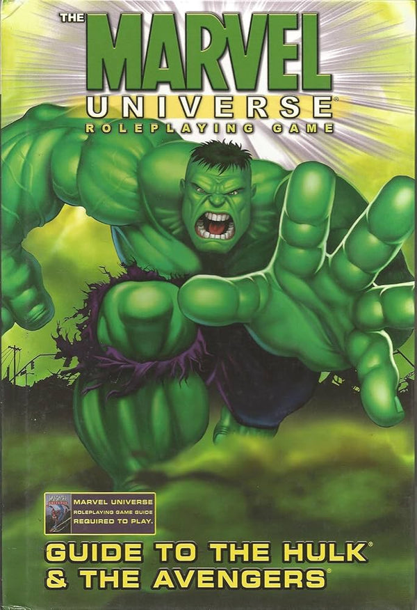 Guía del juego de rol del universo Marvel: Hulk y los Vengadores, tapa dura