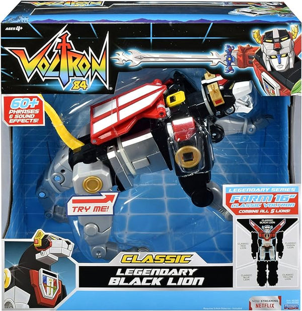 Figurine Voltron Classic Black Lion (boîte endommagée) 