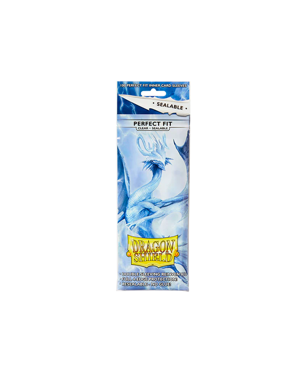 DRAGON SHIELD - 100CT STANDARD SIZE - PERFECT FIT SEALABLE - CLEAR