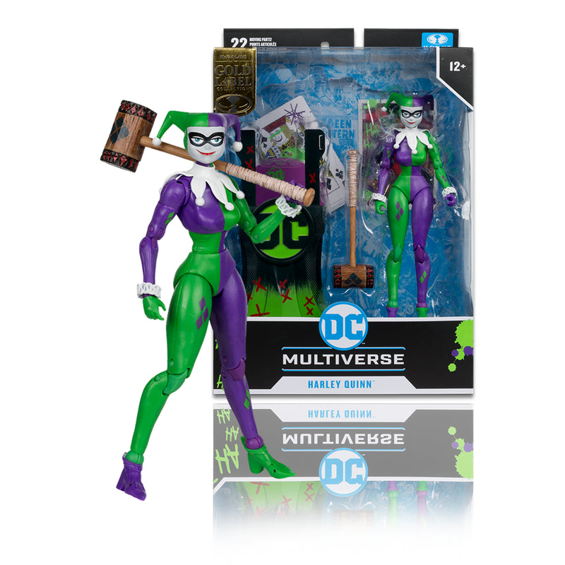 Mcfarlane DC Multiverse Harley Quinn (Jokerized) Etiqueta dorada