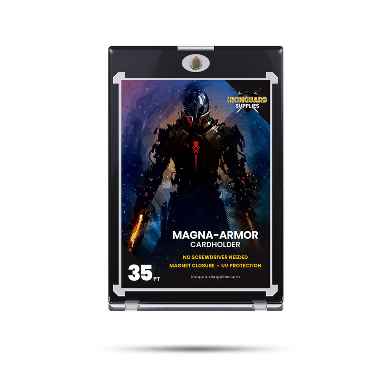 Magna-Armor - Portatarjetas - Borde negro de 35 puntos