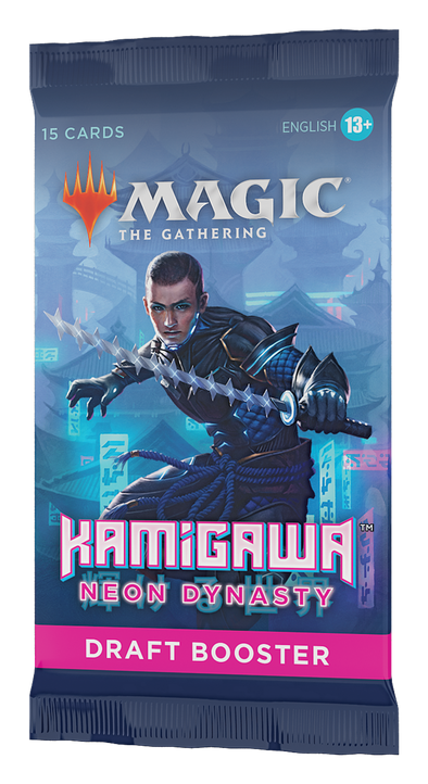 MTG - KAMIGAWA: NEON DYNASTY - PAQUETE DE BOOSTER DEL BORRADOR EN INGLÉS