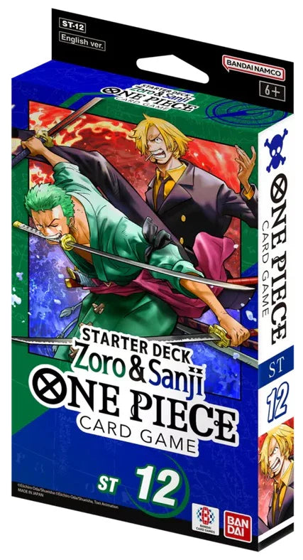 JUEGO DE CARTAS ONE PIECE - BARAJA DE INICIO - ST12 - ZORO Y SANJI