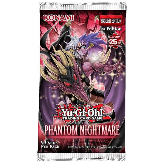 YUGIOH - PHANTOM NIGHTMARE BOOSTER PACK - 1ST EDITION