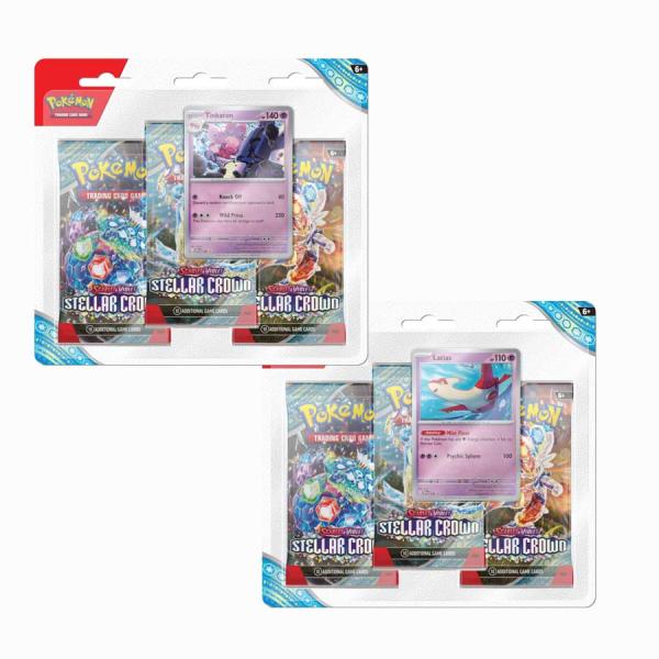 POKEMON SV07 STELLAR CROWN 3-PACK BLISTER