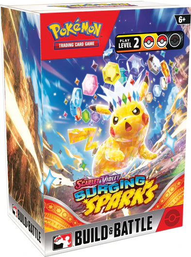 Pokémon - Scarlet y Violet - Surging Sparks - Kit de construcción y combate (pedido por adelantado)