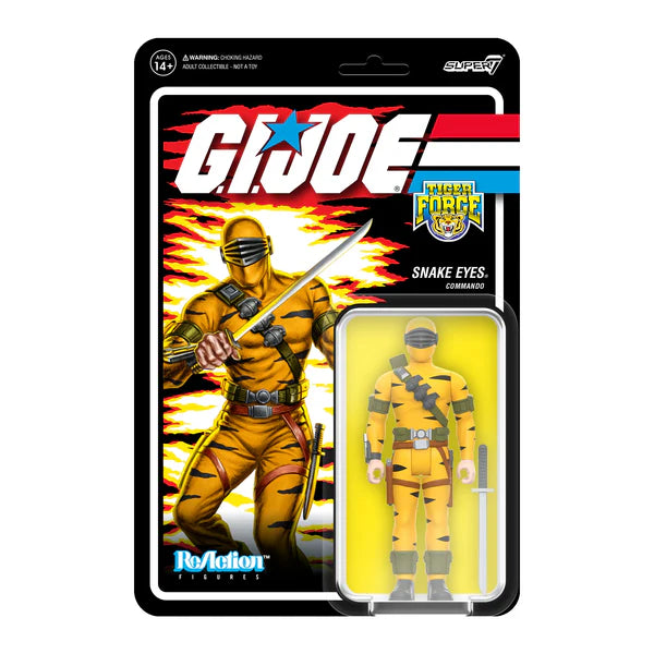 G.I. Joe Reaction Figures Wave 6 Tiger Force Snake Eye Figure