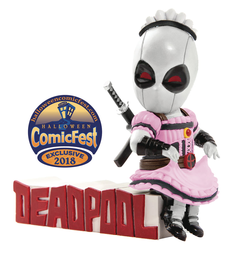 Halloween Comics Fest 2018 Marvel Mea-004 Deadpool Servant Avances Figura Exclusiva Xforce