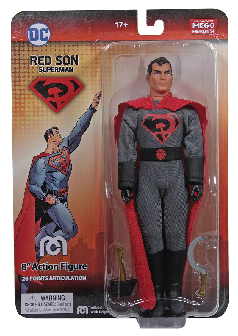 Figura de acción MEGO DC HEROES, HIJO ROJO, SUPERMAN, PX, 8 PULGADAS, AF