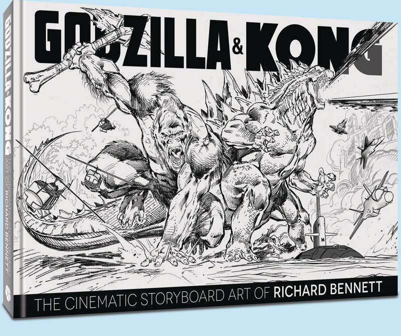 GUION GRÁFICO CINEMATOGRÁFICO DE GODZILLA Y KONG, ARTE DE RICHARD BENNETT