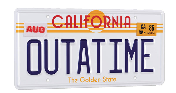 BTTF OUTATIME LICENSE PLATE (NET)