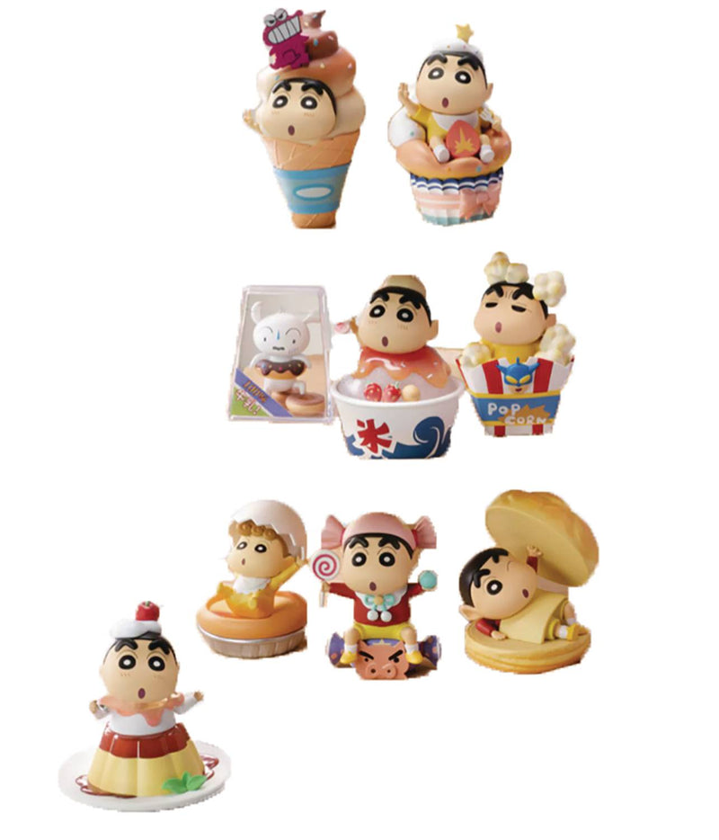 CRAYON SHIN-CHAN HORA DEL POSTRE FIGURA DE 8 PIEZAS BMB