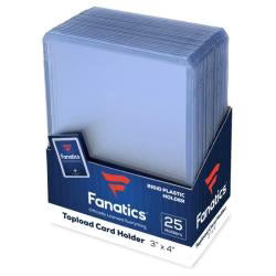 Fanatics - 35pt Topload Card Holder - 25ct 3"x4"