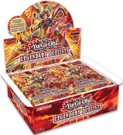 YUGIOH - DUELISTAS LEGENDARIOS - CAJA DE REFUERZO DEL VOLCÁN QUE ARDE ALMAS - 1.ª EDICIÓN