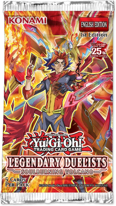 Yugioh - Legendary Duelists - Soulburning Volcano Booster Pack - 1st Edition