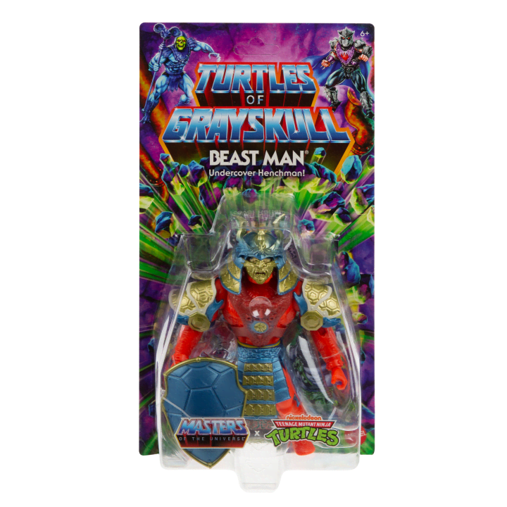 Figura de acción de Beast Man de las Tortugas de Grayskull de Masters of the Universe Origins